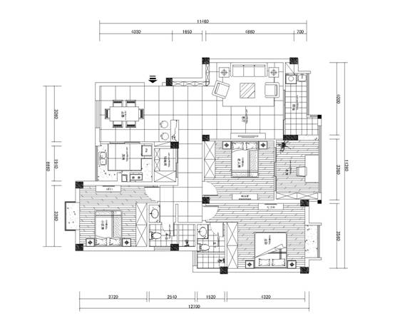 匯景新城三室兩廳解析（2）